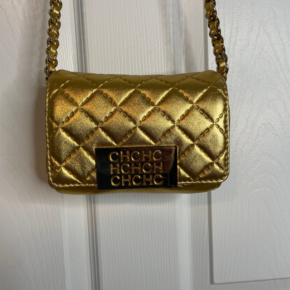 Carolina Herrera Gold shoulder bag